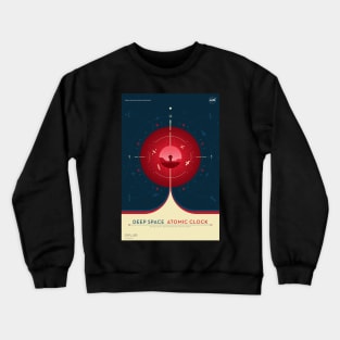 NASA Atomic Clock Mission Red Crewneck Sweatshirt